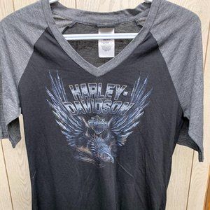 Woman's V-neck Harley Davidson T-shirt